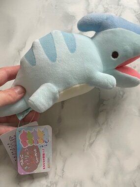 DinOne Sizeaur Tsumikko Ame 8" Plh Blue Stuffed Toy Japan